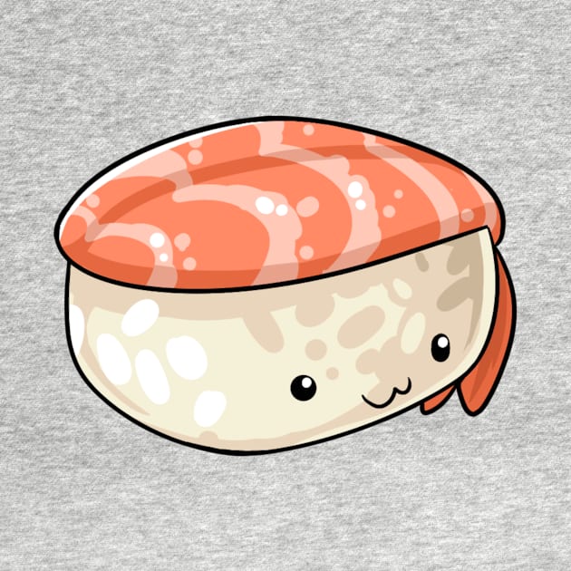 Kawaii food shrimp nigiri Japanese style by Japanese Designs